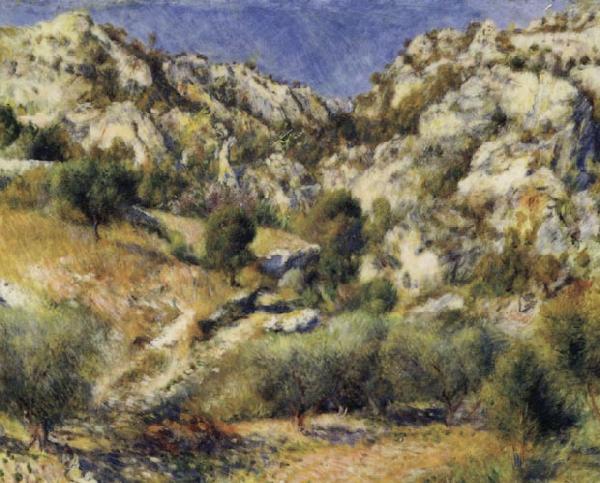 Pierre Renoir Rocky Crags at L'Estaque oil painting image